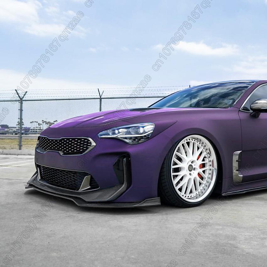 Для Kia Stinger GT 2018-2023 Автомобиль Передний Бампер Разделитель Губа Спойлер Диффузор Защита Комплект Обвеса Покрытие Тюнинг ABS Глянцевый Черный