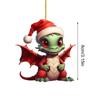 2D Acrylic Dragon Pendant Flying Dragon Xmas Dragon Keychain  Car Pendants
