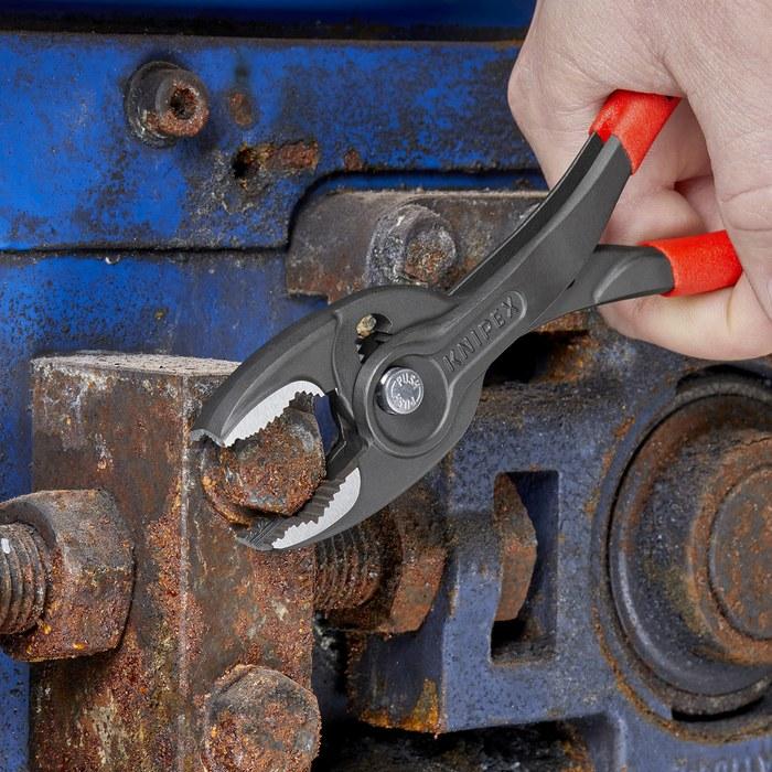 KNIPEX Twin Grip Slip Joint Pliers 8201-200SB (Red/Black, 200mm)