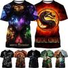 Игровой Футболка Mortal Kombat Для Мужчин Крутая С Коротким Рукавом Топы Модная Повседневная Оверсайз Уличная Футболка Ropa Hombre