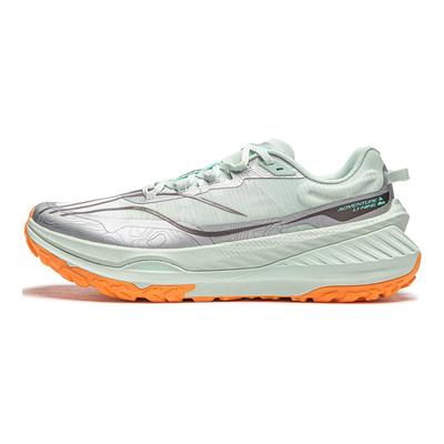 Li Ning Dilu Амортизация Скользкие Устойчивые к истиранию Поддержка Упругость Низкие Кроссовки для бега Мужские Зеленый Серебряный ARNU003-2