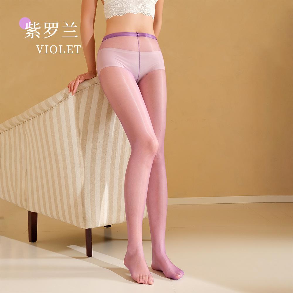 Ультратонкие чулки Aurora Женские Летние Черные Шелковые Бесшовные Без ластовицы Сексуальные Шелковистые Блестящие Колготки