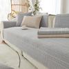 Linen Sofa Cushion Universal All Seasons Simple Modern Non-slip Resistant Cotton Linen Woven Fabric Cover Cloth Cover