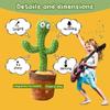 Peluche Chantant,Cactus Qui Danse,Jouet en Peluche pour Enfants,Dancing Cactus,120 Chansons,Enregistrement,Apprendre à Parler