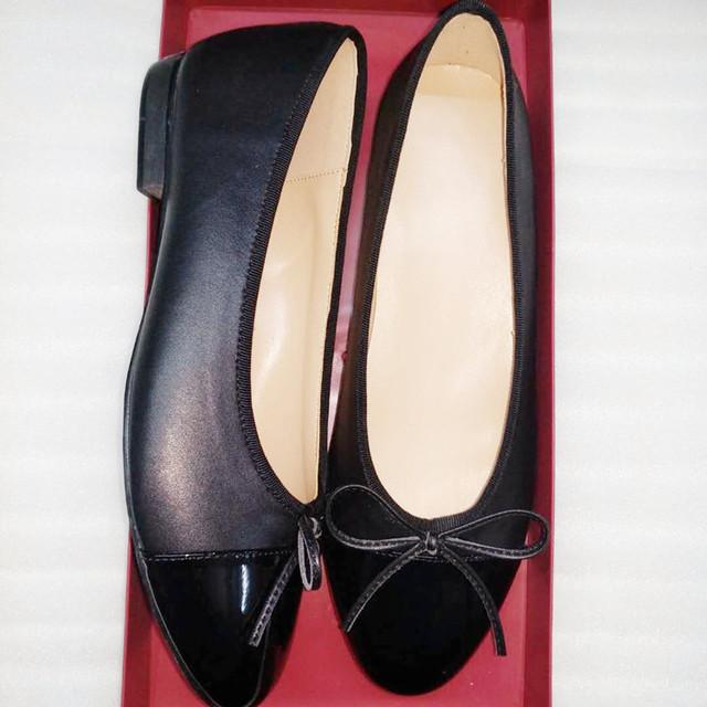 Классические балетки на плоской подошве, женская базовая кожаная твидовая обувь, двухцветная круглая балетка с бантом, модная женская обувь на плоской подошве