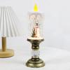 Christmas LED Candle Light Flameless Rotating Waterfall Sparkling Candle Light Crystal Electronic Candle Desktop Decoration Gift