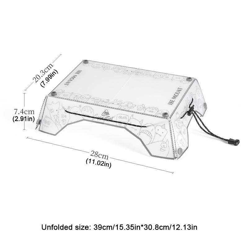 1/2PCS PP Board Folding Camping Tray Lightweight Camping Table Tray Portable Small Backpacking Table Outdoor Fishing Furniture