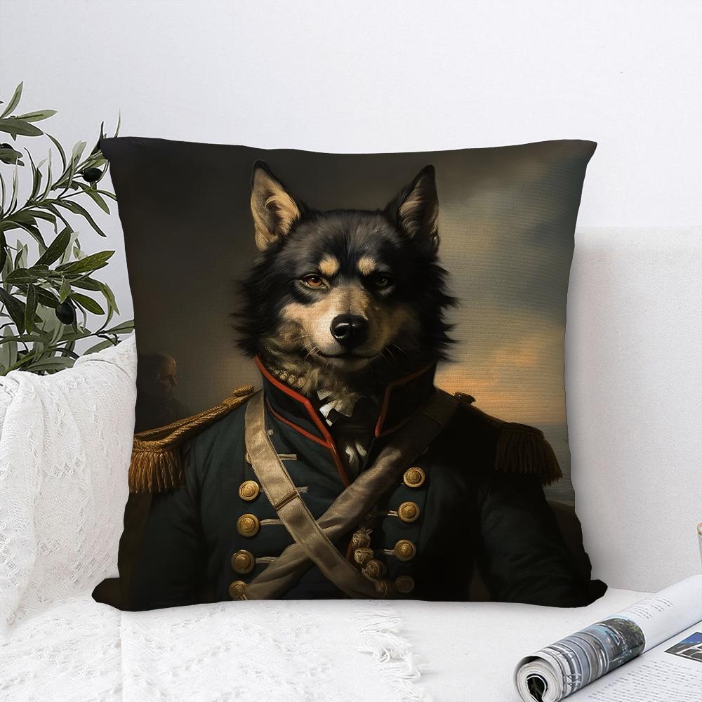 Nordic Fashion Animal Pillow Case Sofa Decorative Home Double-sided Print Plush Square Throw Pillow Covers Cushion Decor Cover
