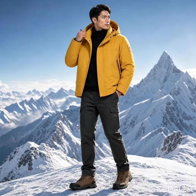 Patowa Men's Casual Hooded Fall/Winter Fleece Jacket