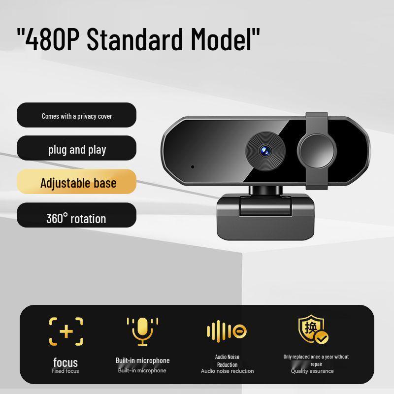 4K Streaming Webcam with Microphone for Online Classes & Meetings
