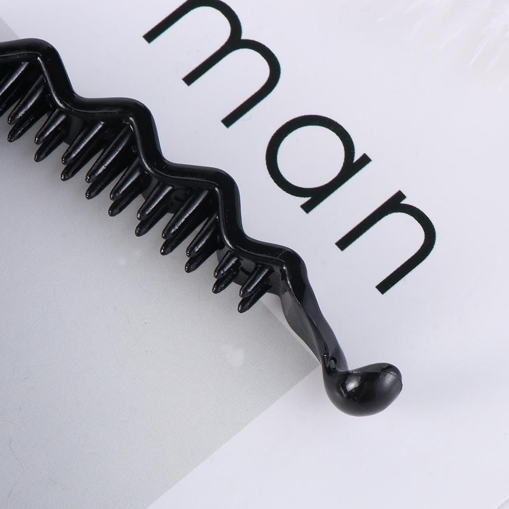 Женские модные инструменты для укладки волос, черная заколка-банан, держатель для хвоста, заколка-зажим для волос из АБС-пластика