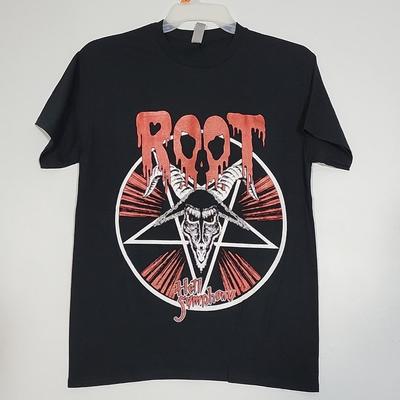 ROOT Hell Symphony L Большая футболка Черная Мужская Логотип группы Унисекс Футболка