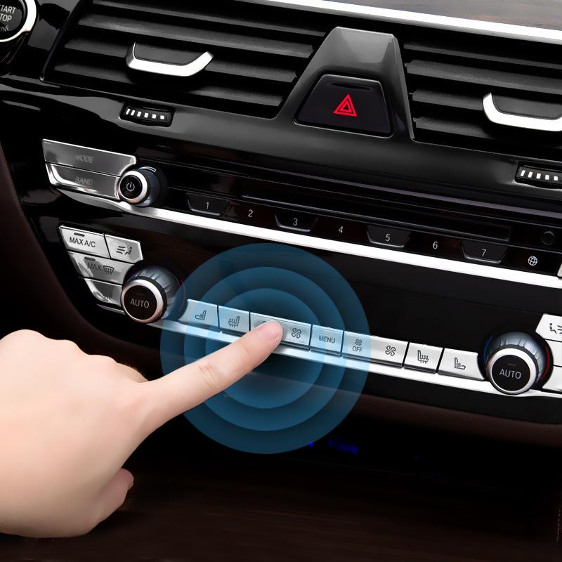Салон автомобиля Центральное управление Кондиционер CD Панель Кнопка Замена крышки наклейки Автоаксессуары для BMW G30