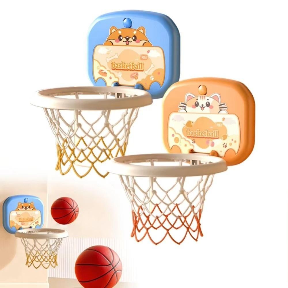 Cartoon Animal Toddler Basketball Hoop Foldable Mini Basketball Hoop Kids Basketball Set Home Use