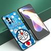 Cartoon Anime Doraemon Black Phone Case For Xiaomi Mi 9 SE 8 10 10T 11 12 13 Lite 9T 11T 12S 12T 13T 14 Pro 5G NE 11i 12X