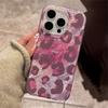 Чехол для телефона для iPhone 16 Pro Max 15 14 Plus 13 12 11 Милый Розовый Леопардовый Принт Стильный Прекрасный Сердечко Мягкая Обложка