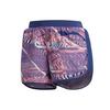 Abstract Pattern Printed Elastic Waist Running Shorts Women Shorts Purple FL7253
