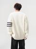 Unisex Striped Casual Knit Sweater - Winter Inner Base Layer, Round Neck