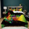 Rainbow Duvet Cover King/Queen Size LGBT Abstract Rainbow Heart Bedding Set for Girls Women Colorful Lines Soft Quilt Cover