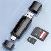 USB Micro SD Card Reader, 4in1 Type C/USB A To SD/Micro SD/SDXC/SDHC Card Adapter, Dual Slot Memory Card Reader