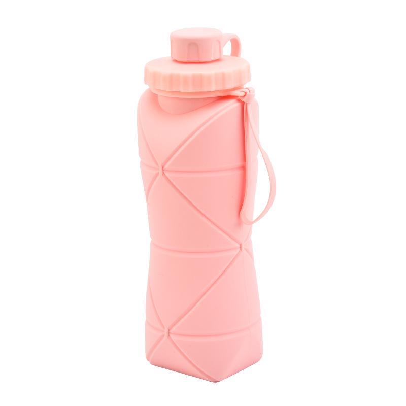 Складная силиконовая бутылка для воды большой емкости для занятий спортом на открытом воздухе и путешествий