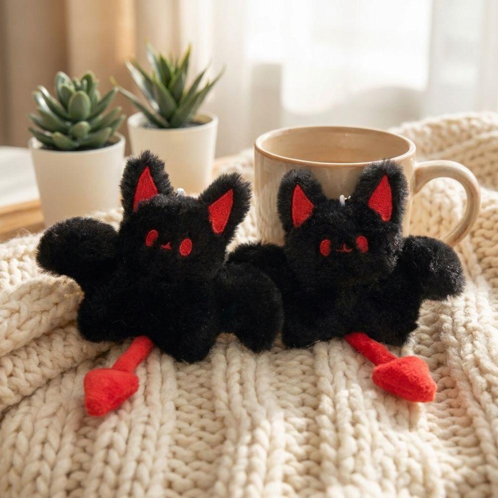 Room Decor Bat Keychain with Wings Little Devil Cute Bat Keyring Halloween Gifts