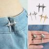 1 Pair Cross Star Waist Buckle Buckle Detachable No Nail No Stitch Waist Button Waist Circumference Change Waist Artifact