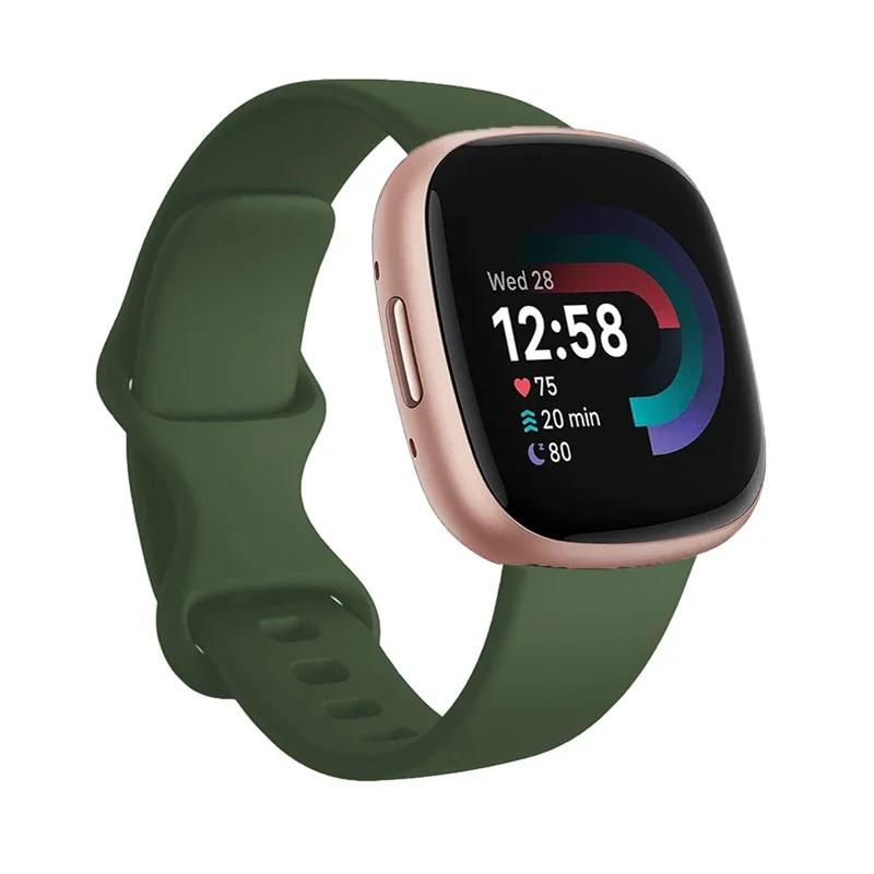 Спортивный ремешок для Fitbit Versa 3, ремешок для смарт-часов, аксессуары для браслета, ремешки для часов, мягкий силиконовый браслет для Fitbit Sense Versa3