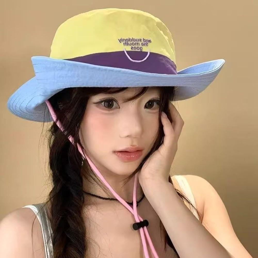 Quick-drying Big Brim Bucket Hat Lightweight Hiking Cap New Fisherman Hat Summer Outdoor