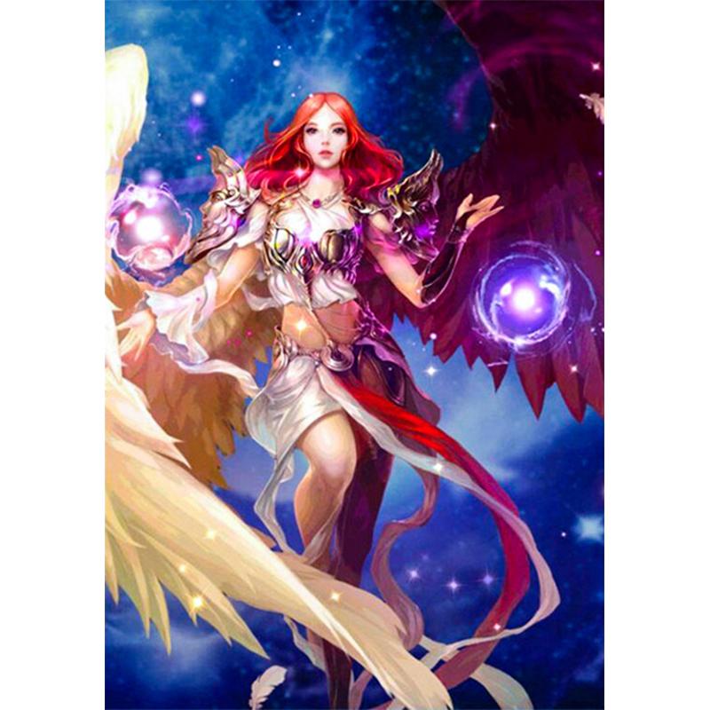 5D Diy алмазная живопись мультфильм женщина комплект для вышивки крестом полная круглая дрель вышивка мозаика художественная картина живого декора