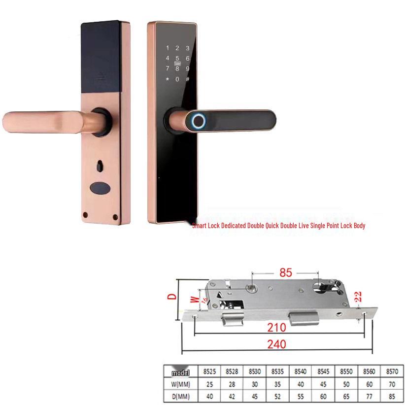 Многоязычный умный дверной замок с отпечатком пальца и дизайном граффити