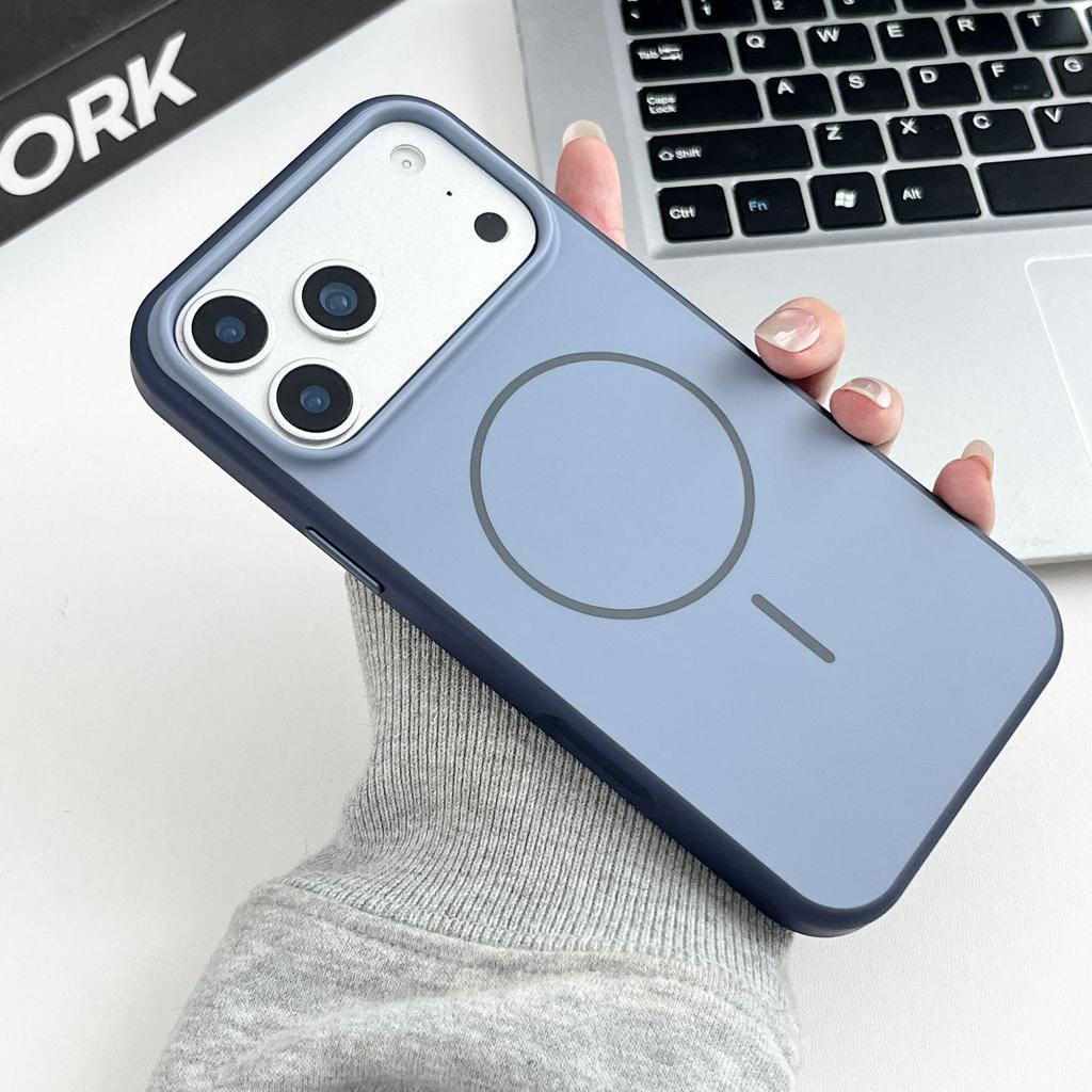 Color-Block Magnetic Phone Case for iPhone 17 Pro Max, Drop-Proof and Protective for iPhone 14-16.