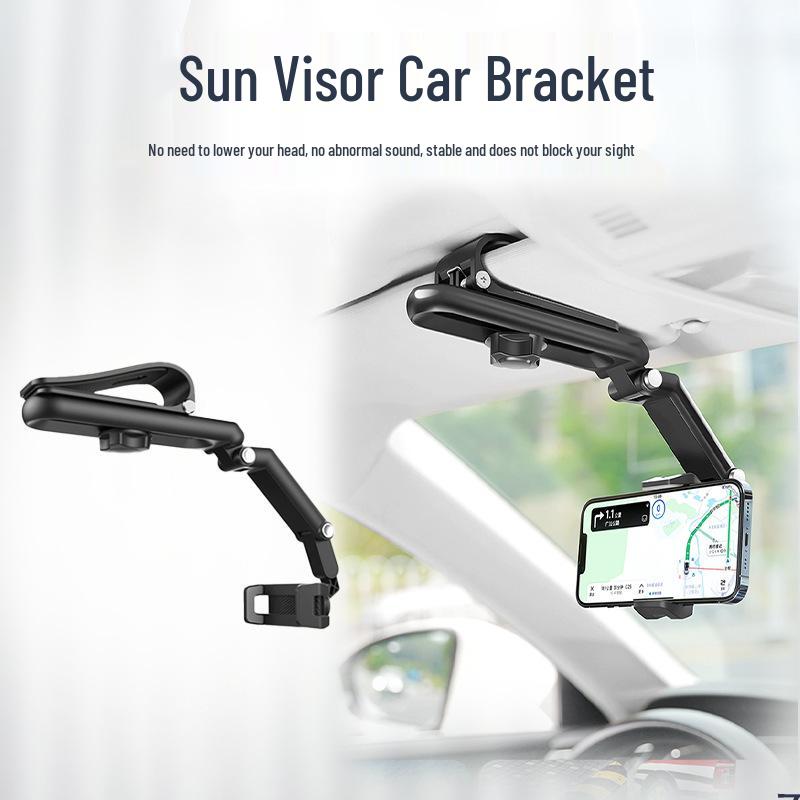 Universal Sun Visor Car Phone Holder - Multi-Function Navigation Mount
