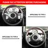 For Mini Coupe 2001-2006 Convertible 2004-2008 For Mini R50 R53 R60 Hand-stitched Car-styling Steering Wheel Leather Cover Trim