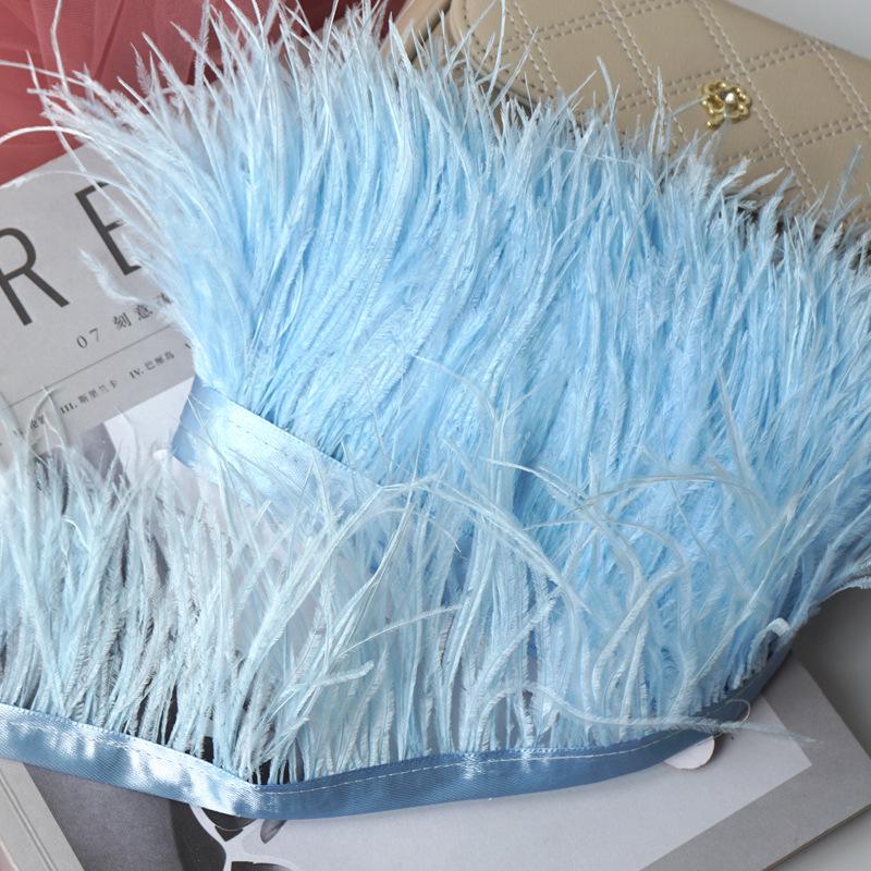 Отделка из страусиных перьев 10-13 см для украшения платья и танцевальной юбки - Аксессуары для одежды