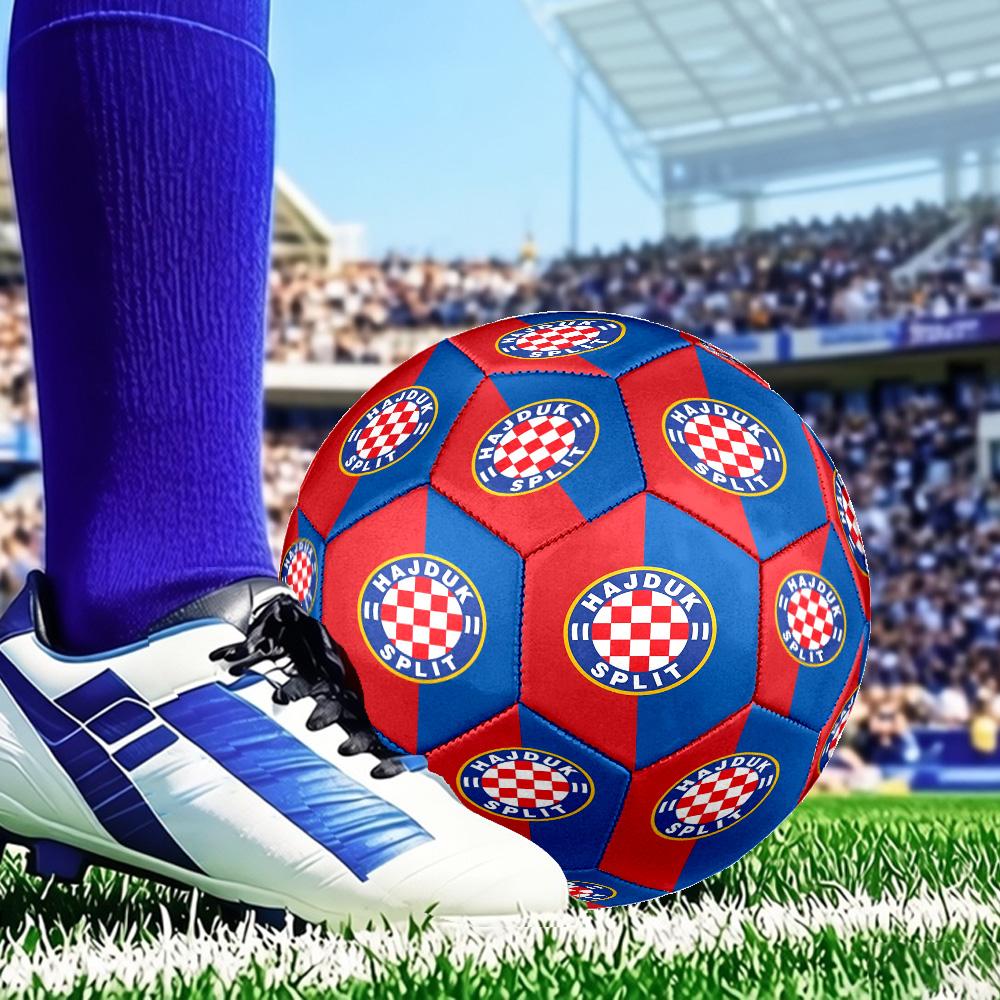 Hajduk Split Football Crest Size 5 Soccer Ball, Suitable for Training and Matches, High-Elasticity, Wear-Resistant Material Gift for Fan