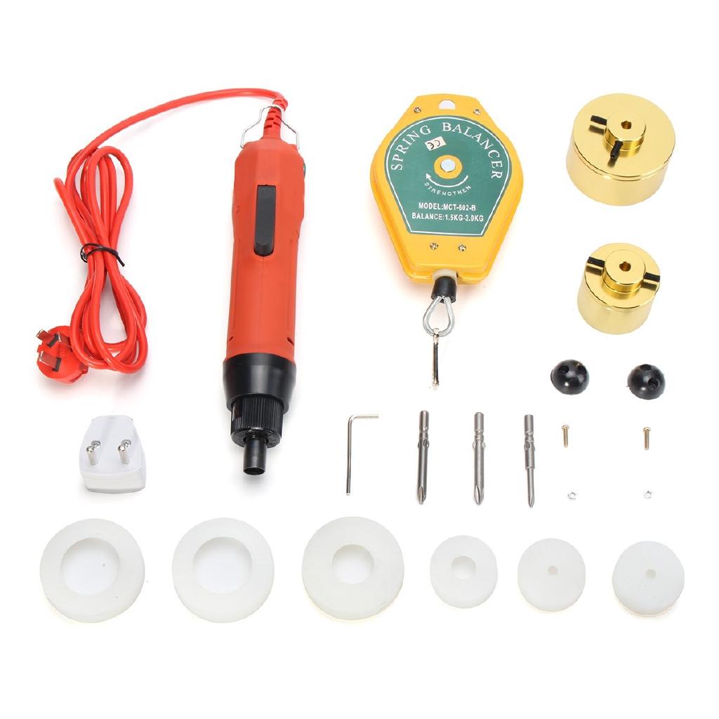 80 Вт укупорочная машина, портативная автоматическая электрическая машина с защитным кольцом, укупорочная машина для бутылок, завинчивающаяся и запечатывающая машина