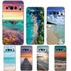 Sea Blue Sky Beach For Google Pixel 8 7 6 Pro 6A 5G Black Phone Case Soft Shockproof Back Cover Silicone TPU Shell Coque