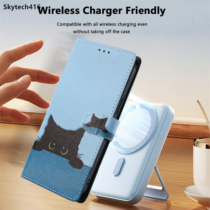 Leather Wallet Flip Case For ZTE Blade A35 Core Lite A56 A76 V40 V41 V50 V60 Smart V70 Design Max Vita Optus X Max Australia Pro 4G 5G Cover