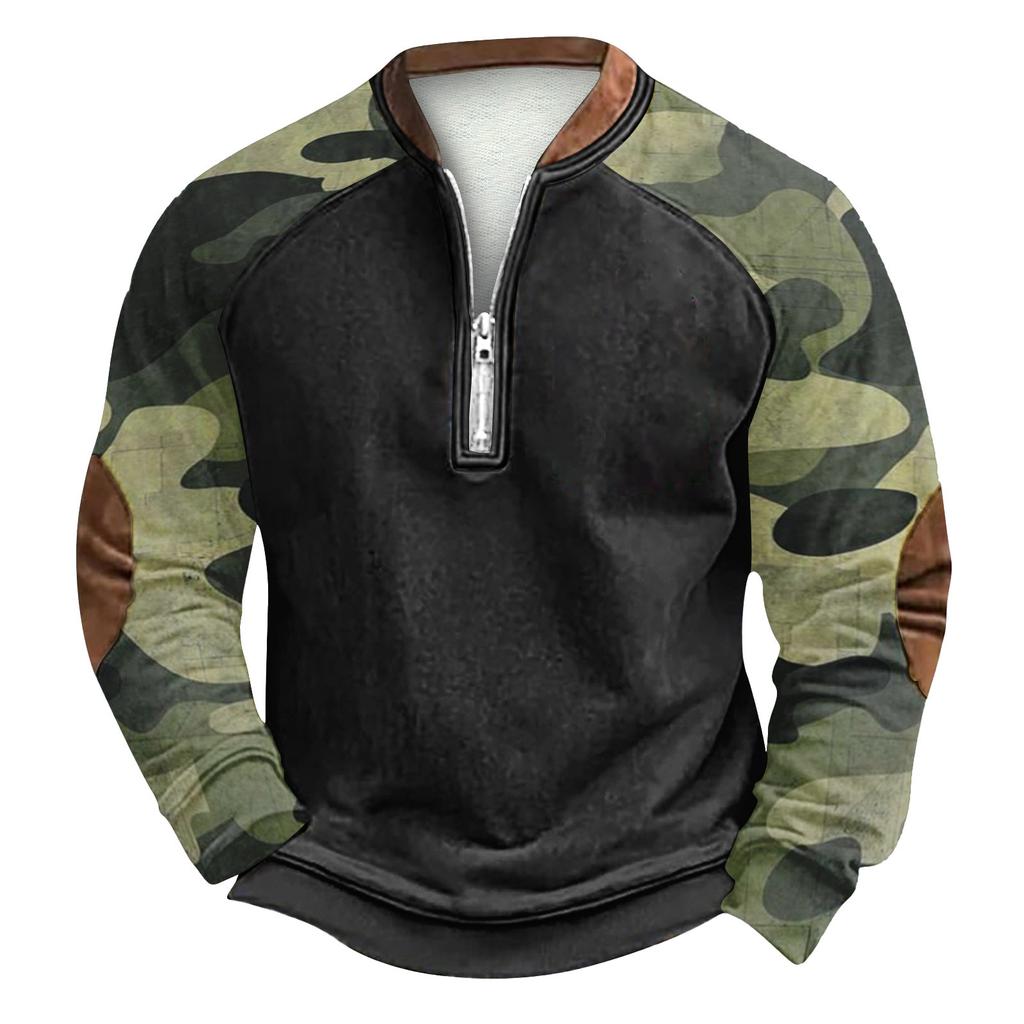 Men's Winter  Buckle Sweatshirt Men's Printed Men's Sweatshirt