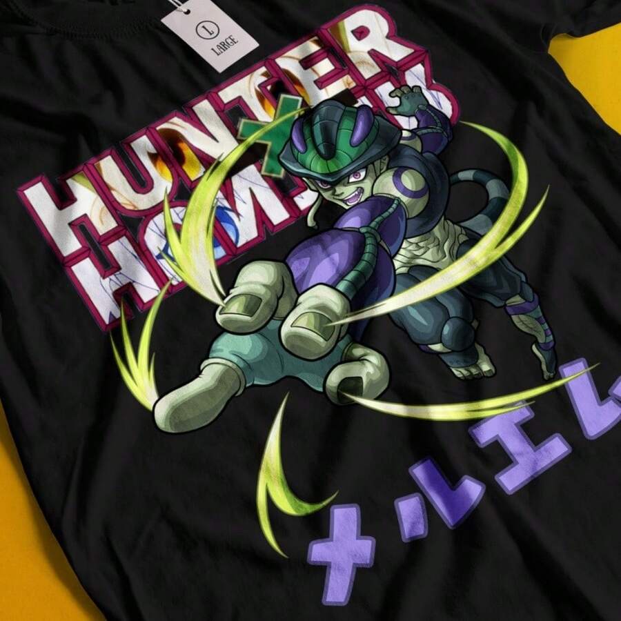 Meruem TShirt Hisoka Tshirt Gon Hunter HXH Anime Shirt Pitou Netero Killua Tee 1
