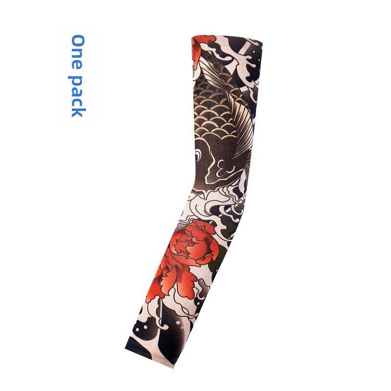 Унисекс бесшовный цветочный тату рукав на руку: Защита от солнца при езде на велосипеде и вождении