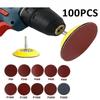 100PCS Sanding Discs Pad For Drill Grinder Rotary Tools Backing Pad 3inch 75mm