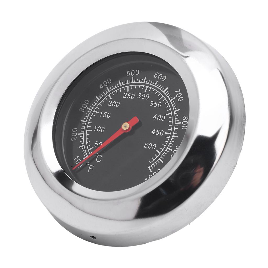 Термометр для барбекю из нержавеющей стали с циферблатом 76 мм, резьбой M10 и барашковой гайкой, духовка