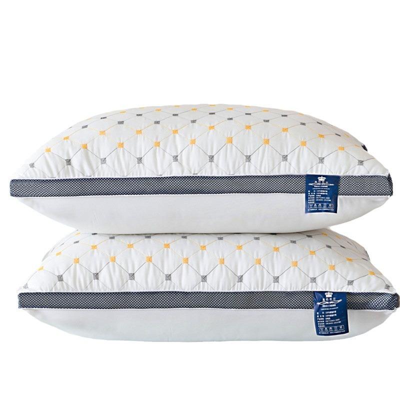 Трехмерная стеганая вышивка, компрессионная подушка, высокоэластичная, пушистая, мягкая, для взрослых, средняя и высокая подушка