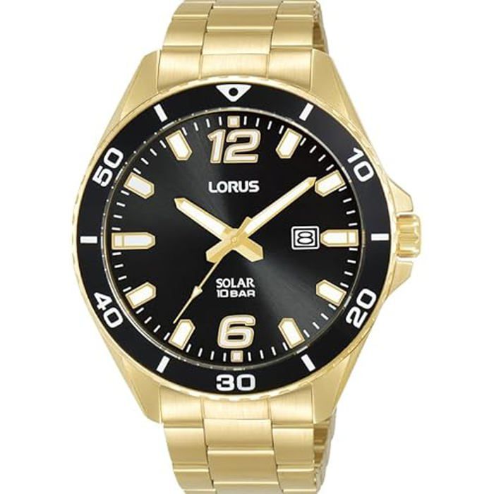 LORUS Homme Analogique Quartz Montre avec Bracelet en Acier Inoxydable RX366AX9