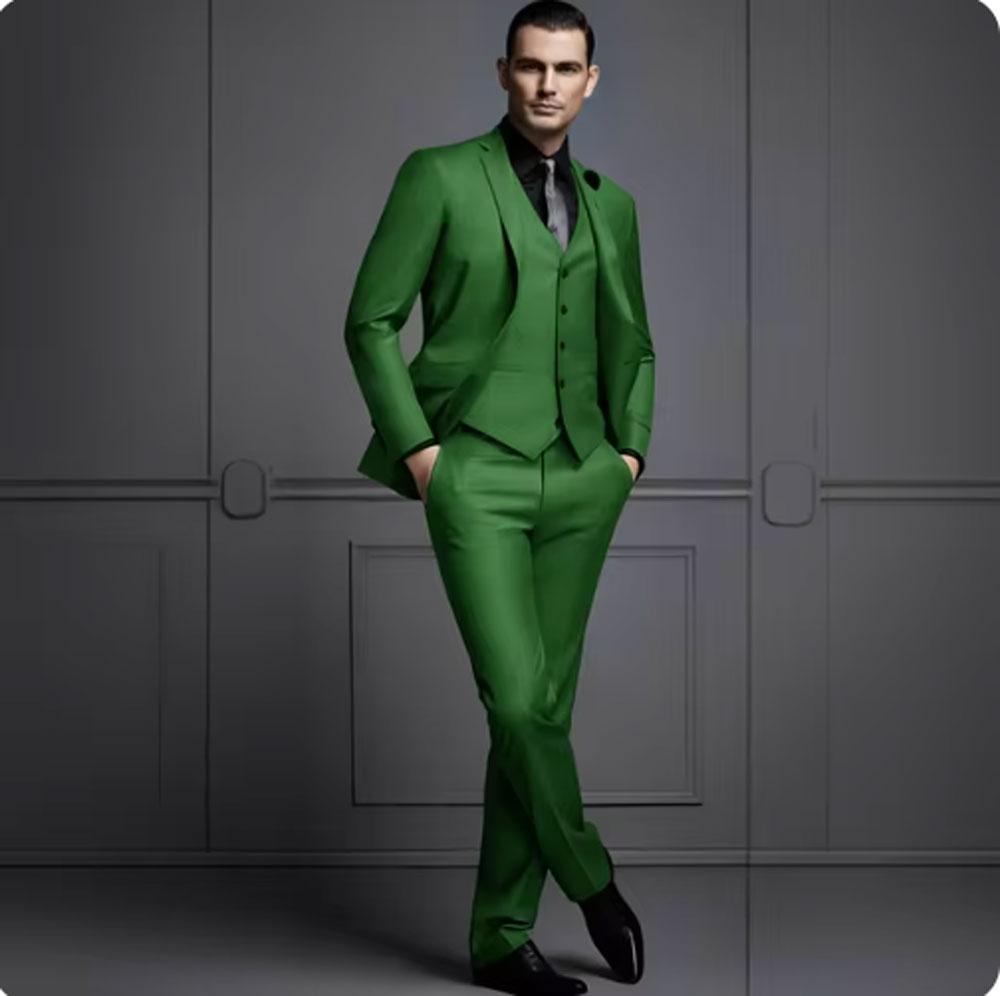 3 предмета темно-серый мужской костюм новый модный костюм жениха свадебные костюмы для мужчин приталенный смокинг для жениха для мужчин ( Блейзер+жилет+брюки)