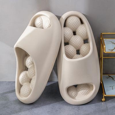 Тапочки для ванной унисекс из ЭВА, массажные тапочки с защитой от протечек, удобные дышащие повседневные тапочки