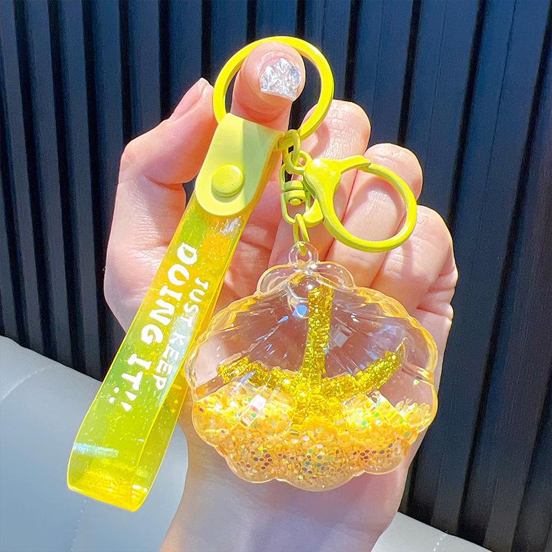 Брелок-подвеска Starfish Oil Quicksand - Подарок на школьный ранец с океанской тематикой