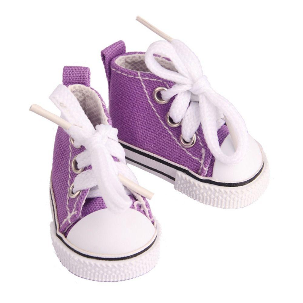 Cute Doll Mini Canvas Shoes Mini Doll Sneakers Doll Casual Canvas Shoes  Girl Toy